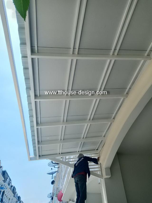 รับเหมา ต่อเติม โครงหลังคา กันสาด line : dddesign23 รูปที่ 4
