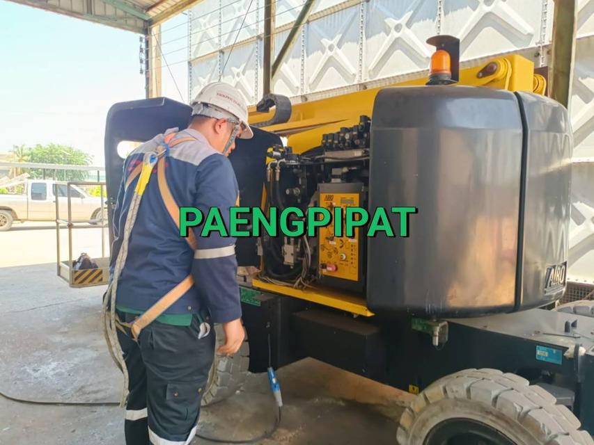 ตรวจรถกระเช้า รถบูมลิฟท์ไฟฟ้า 3