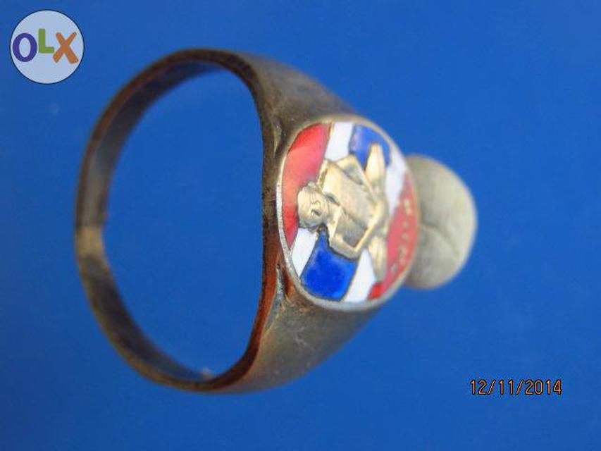 726 หลวงพ่อแพ แหวนลงยาลายธงชาติรุ่นแรก วัดพิกุลทอง จ.สิงห์บุ 1