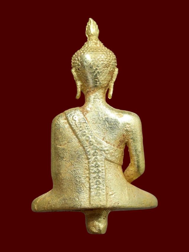 พระยอดธง กรุวัดไก่เตี้ย จ.พระนครศรีอยุธยา เนื้อทองดอกบวบ รูปที่ 2