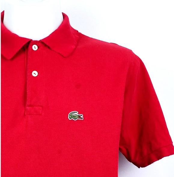 LACOSTE Classic-Fit Men’s Polo Shirt Red รูปที่ 5