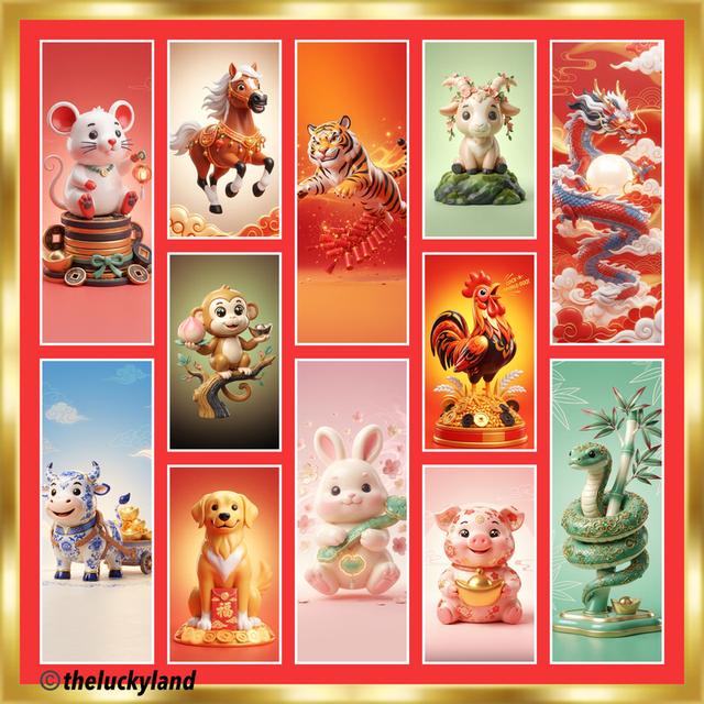 วอลเปเปอร์ 12 นักษัตร วอลเปเปอร์มือถือ วอลเปเปอร์มินิมอล วอลเปเปอร์มงคล วอลเปเปอร์สายมู ลูกรักสิ่งศักดิ์สิทธิ์ จอสวยรวยโชค Lucky Mobile Wallpaper
