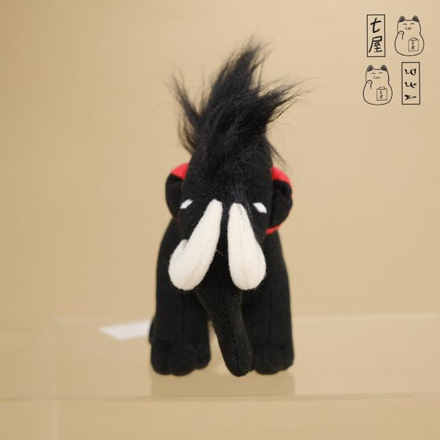 พวงกุญแจ ตุ๊กตา ช้างดำ แมมมอธ แมมมูท 🐘 Black Woolly Mammoth Elephant・MAMMUT・First Zip Backpack Mascot ~ Keychain ~ 11 cm 🖤