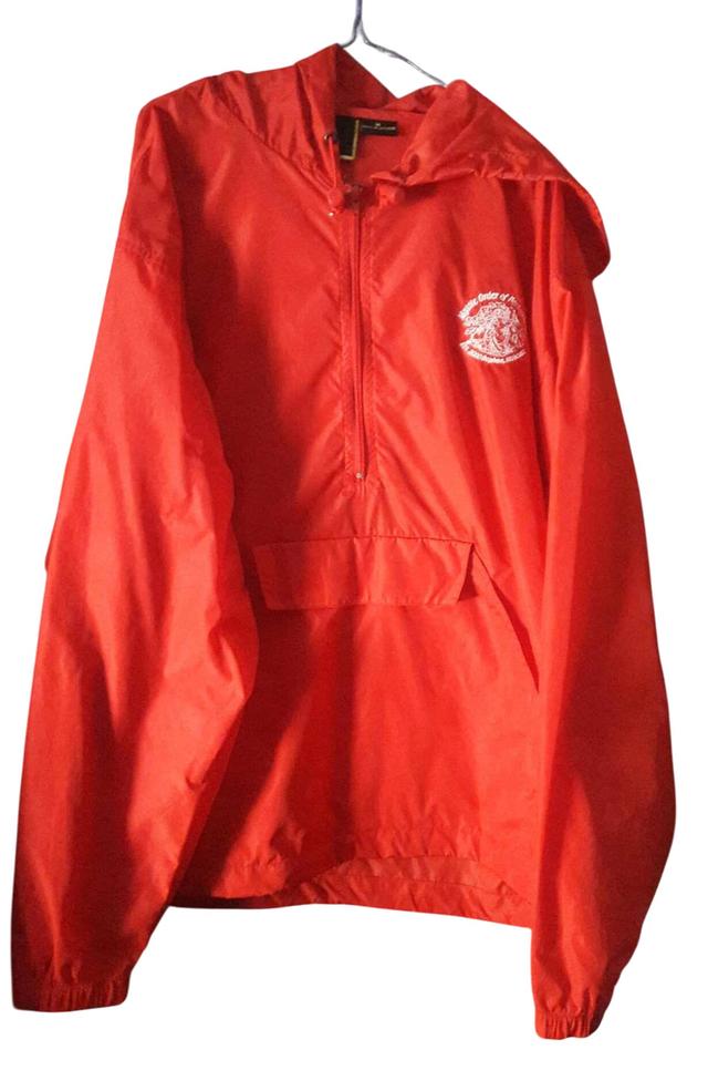 เสื้อแขนยาว ผ้าร่ม มือสอง สภาพใหม่ มีหมวก