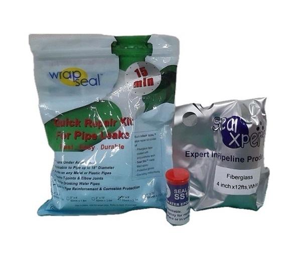 WRAP SEAL QUICK REPAIR KIT ชุดเทปพันท่อฉุกเฉิน ใช้พันซ่อมท่อแตก ท่อรั่ว ท่อร้าว