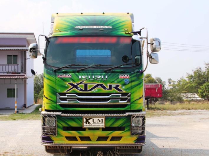 สิบล้อหัวลาก ISUZU GXZ 360 หางพื้นเรียบ