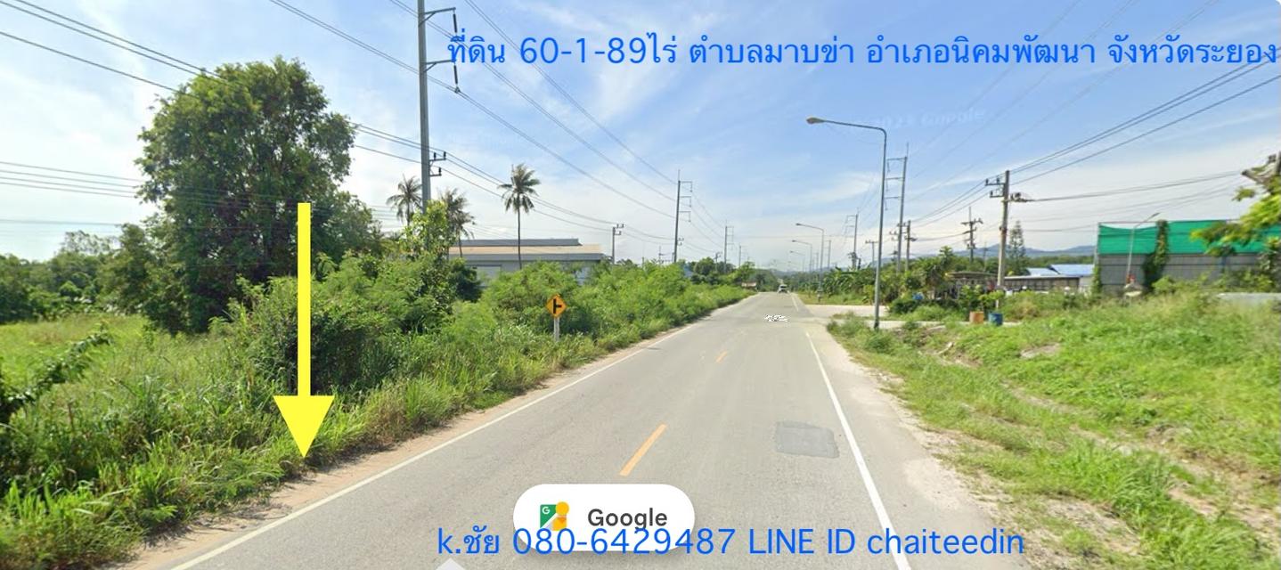 ขายที่ดินนิคมพัฒนา มาบข่า ระยอง เนื้อที่ 60-1-89ไร่ ติดถนนหลัก ซ.6 หน้ากว้าง 250เมตร ลึก 350เมตร ทำเลดี ทำเลเหมาะพัฒนาเป็นโกดัง คลังสินค้า โรงงาน 1