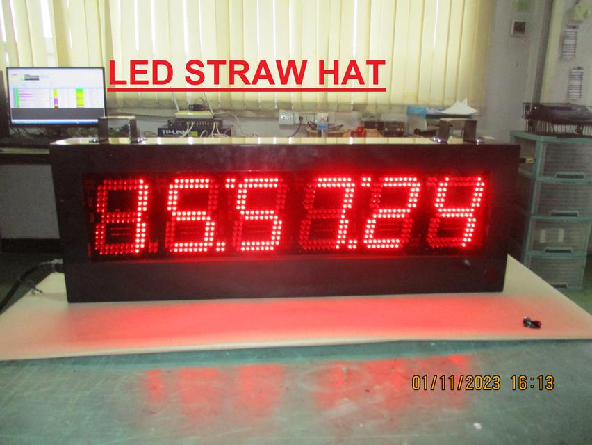Digital clock นาฬิกาดิจิตอล นาฬิกาโรงงาน นาฬิกาขนาดใหญ่ นาฬิกาแขวนผนัง นาฬิกาจับเวลา รุ่น 306 9