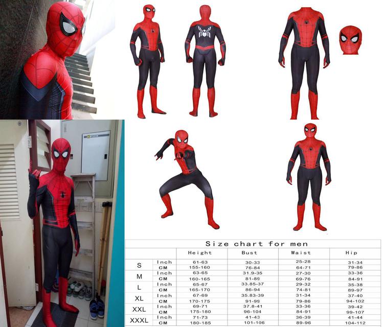 ชุดและหน้ากากสไปเดอร์แมน Spider - Man  1