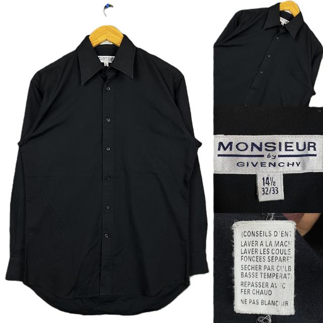 MONSIER By GIVENCY Men's Long Sleeve Black Shirt