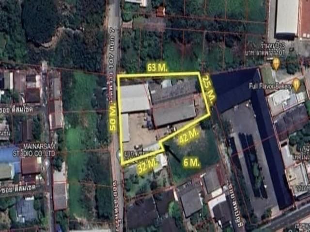 ขายที่ดินพร้อมสิ่งปลูกสร้าง 603 ตรว. (1 ไร่ 2 งาน) ซอยลาดพร้าว 107 เดินทางสะดวก รถใหญ่เข้าได้ ใกล้มหาวิทยาลัยรัตนบัณฑิต 3