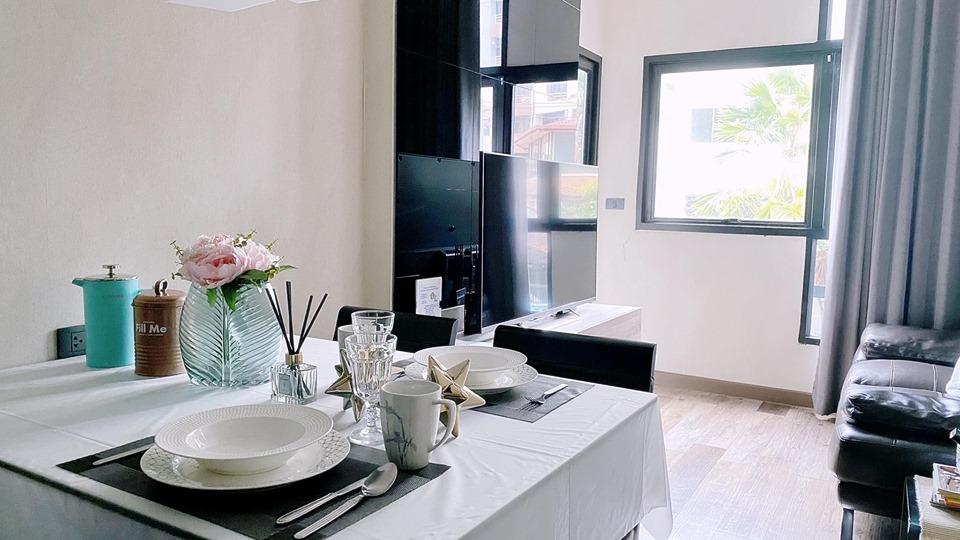 🏙️✨ คอนโดใกล้เมือง 1 ห้องนอน vibes ดีมาก! 44 ตร.ม. กว้างกว่าที่คิด 🤍 2