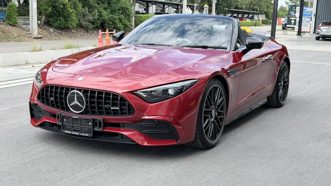 2025 Mercedes-Benz SL43 2.0 AMG Convertible สีแดง Milage 5,3XX KM สภาพป้ายแดงทุกประการ รถออกศูนย์ Benz Th 05/09/25 วารันตีเหลือๆ HOTPRICE 7.39 MB