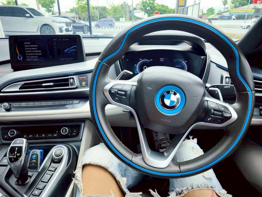 รหัสรถ KPV1067 2018 BMW i8 1.5 HYBRID Pure Impulse สีดำ WRAP สีน้ำตาล