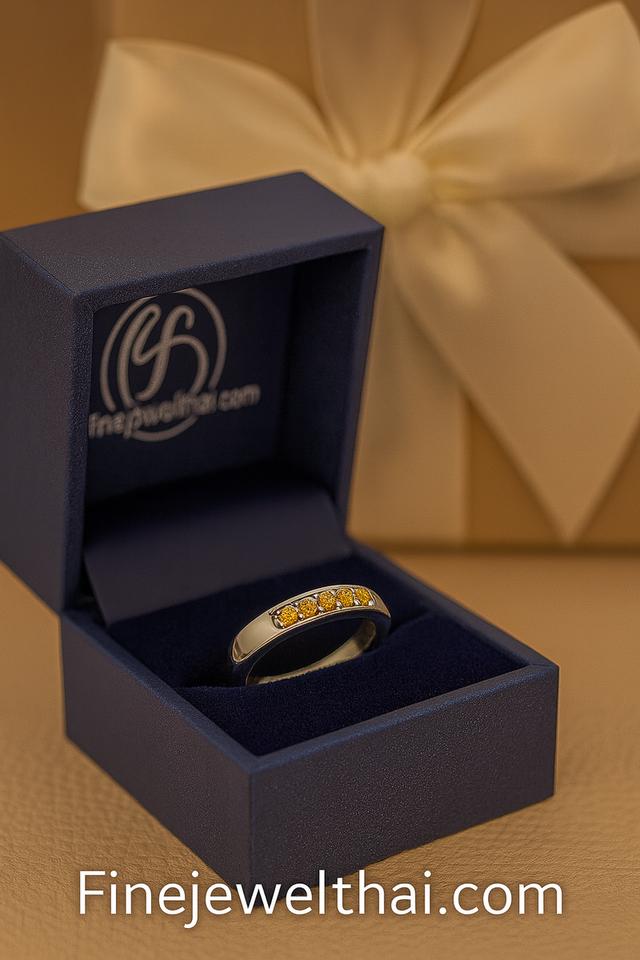 Finejewelthai แหวนซิทริน พร้อมใบรับรอง R1003