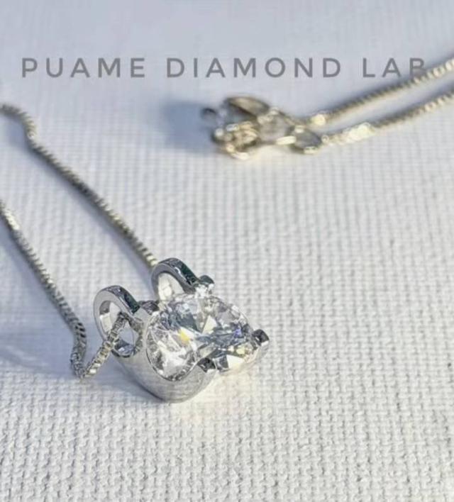 สร้อยคอจี้เพชร เหมาะกับคุณผู้หญิงใส่ออกงานได้ทุกงานเป็นของขวัญวันแต่งงาน วันเกิดพร้อมใบรับประกันสินค้าที่ร้านปุอามี่ Diamond Lap Rama2(095-8894732)