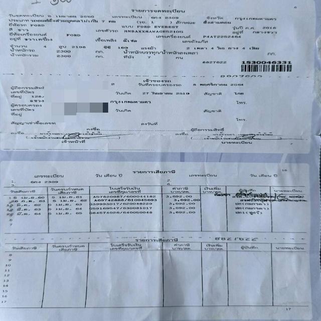 Ford Everest 2.2 Titanium 2WD ปี จด 2017