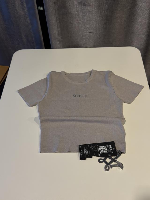 MERGE ALLA BABY TEE COLOR GREY มือหนึ่ง