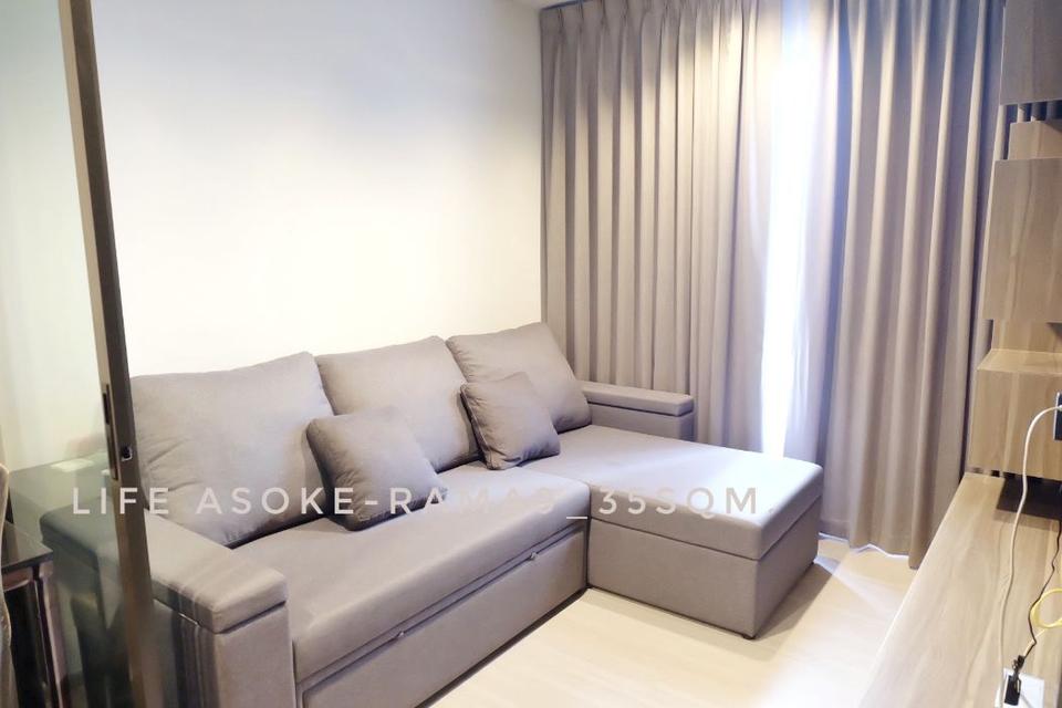 ให้เช่า คอนโด available 1 bedroom plus nice room Life Asoke - Rama 9 : ไลฟ์ อโศก พระราม 9 35 ตรม. near MRT Rama9 and Cen 4