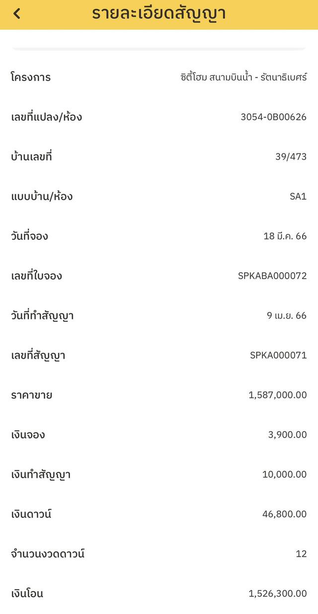 คอนโด Ciity home สนามบินน้ำ 25.63 ตรม ชั้น6 ตึกB 5