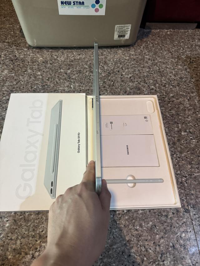 ขายๆๆSamsungTabS9FEPlusสีใหม่Mint128กิ๊กมีกล่องอีมี่ตรงสูนTrueสภาพสวยการใช้งานดีเยี่ยมทุกๆฟังชั่นเครื่องรีสโตได้ตลอดไม่มีติดแอคเค้าใดๆคับ ( จอขาวจั๊วไ รูปที่ 5
