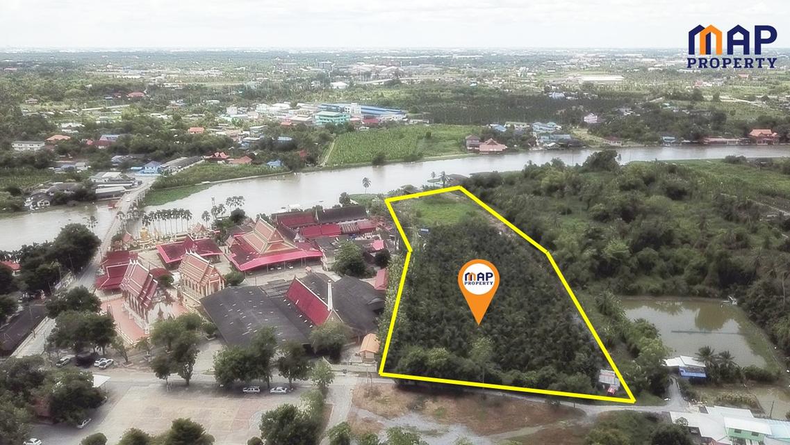 Land for sale in Nakhon Chai Si 10 rai near Central Salaya 3