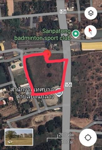 ขายที่ดิน 8 ไร่ 3 งาน ติดถนนเชียงใหม่ - ฮอด ตำบล บ้านกลาง อำเภอสันป่าตอง เชียงใหม่