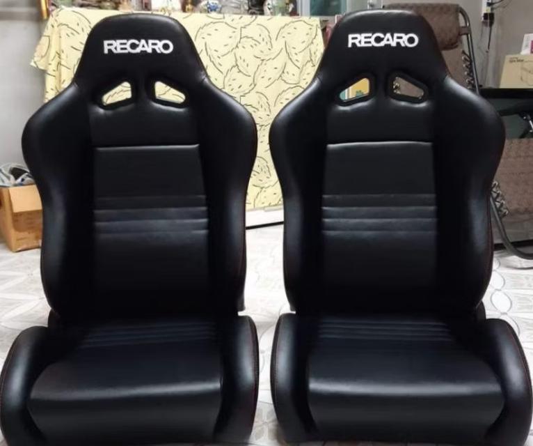 เบาะแต่งรถยนต์ รุ่น Recaro SR2 หนังดำล้วน 3