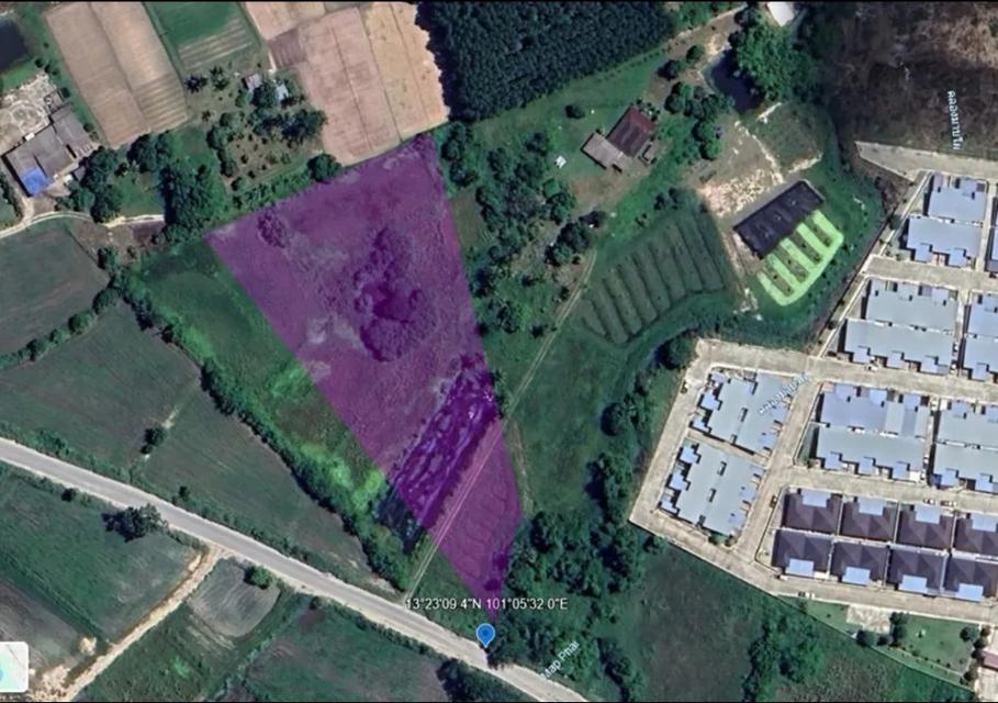 ขายที่ดินเปล่า 4 ไร่ 2 งาน 71 ตารางวา ทำเลดี เดินทางสะดวก ติดถนนสาธารณะ ต.หนองตำลึง อ.พานทอง จ.ชลบุรี 1