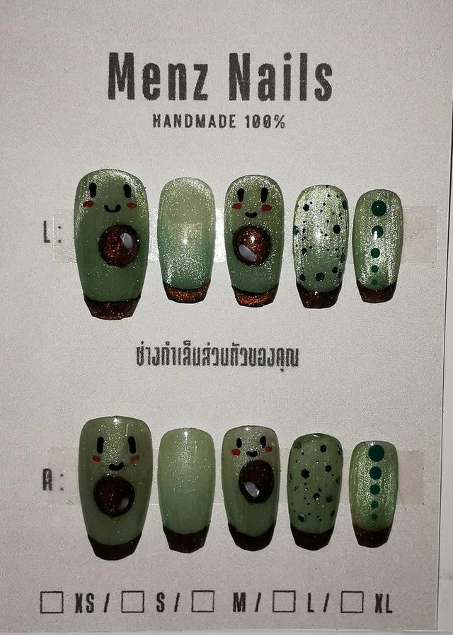 งานเล็บเพ้นท์เล็บ งานแฮนด์เมด 100% สำหรับเล็บมือและเล็บเท้า รูปที่ 3