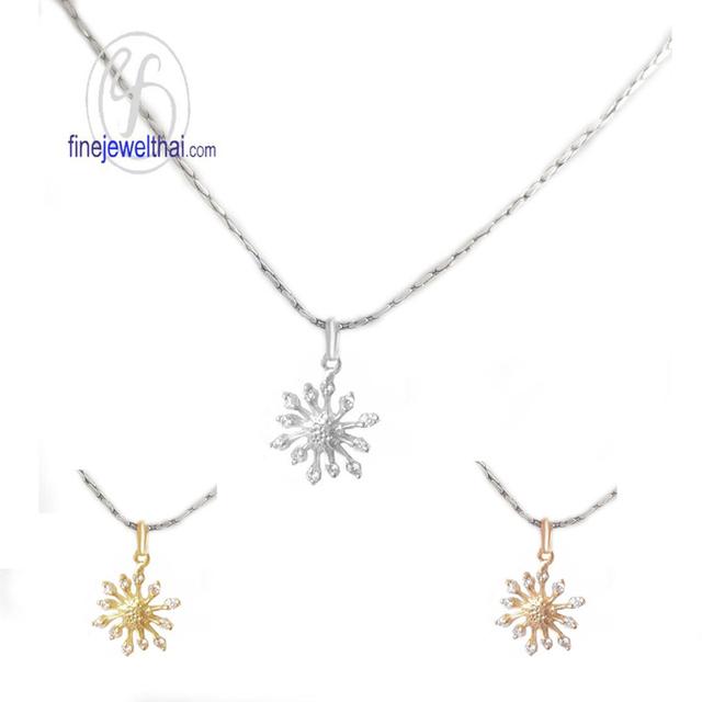 Finejewelthai จี้มินิมอล เงินแท้925 เพชรสังเคราะห์ - P1079cz00e