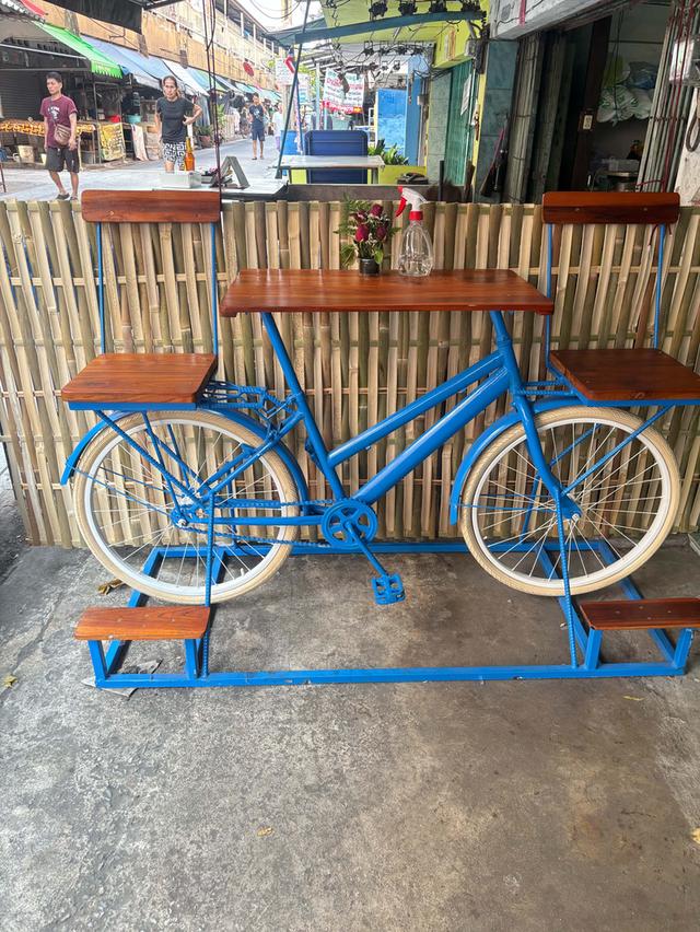 โต๊ะรูปจักรยาน โต๊ะนั่งแฟนซีสำหรับร้านค้าทั่วไป