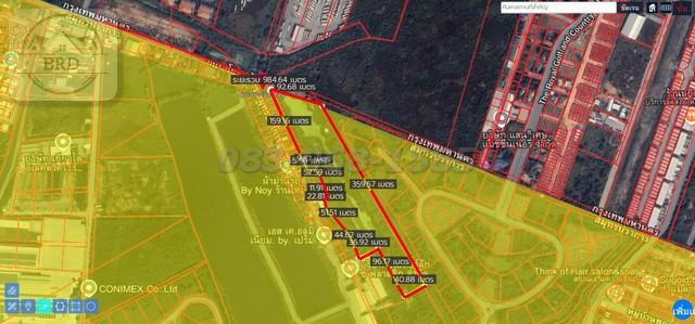 ขายถูกมากที่ดินผังสีเหลืองสร้างหมู่บ้าน ลาดกระบัง-หลวงแพ่ง  เนื้อที่ 16-2-79.9 ไร่  ขายไร่ละ 5.5 บาท บางเสาธง สมุทรปราการ