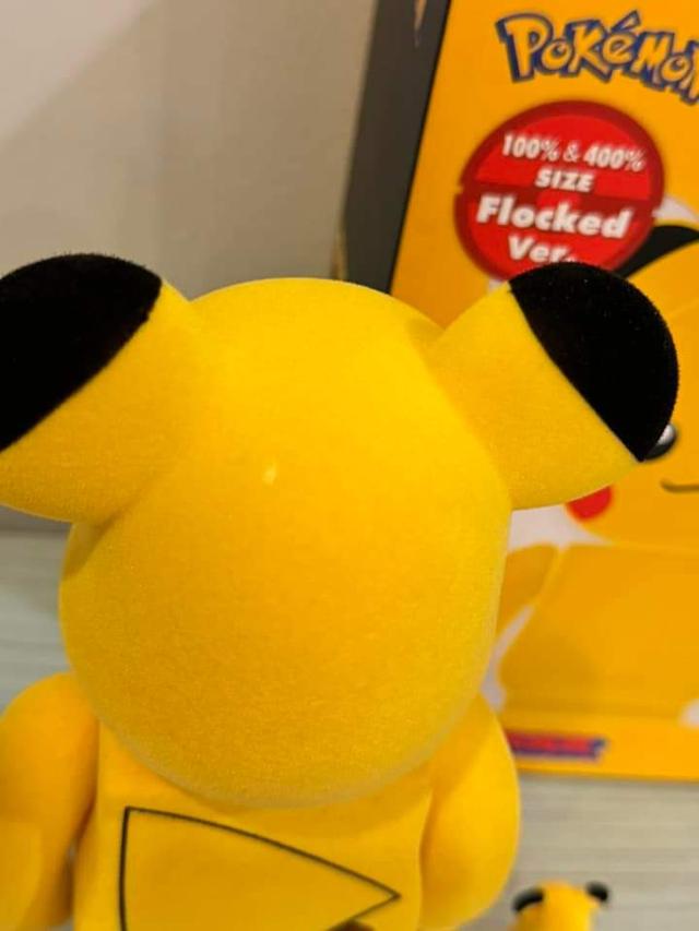 ปล่อย Bearbrick Pikachu Flocked 2