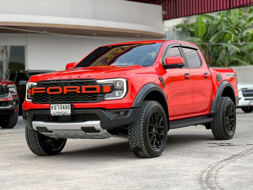 ปี 2025 FORD RANGER, 2.0 RAPTOR BI-TURBO 4WD โฉม DOUBLE CAB สีส้ม สวยจัดๆ