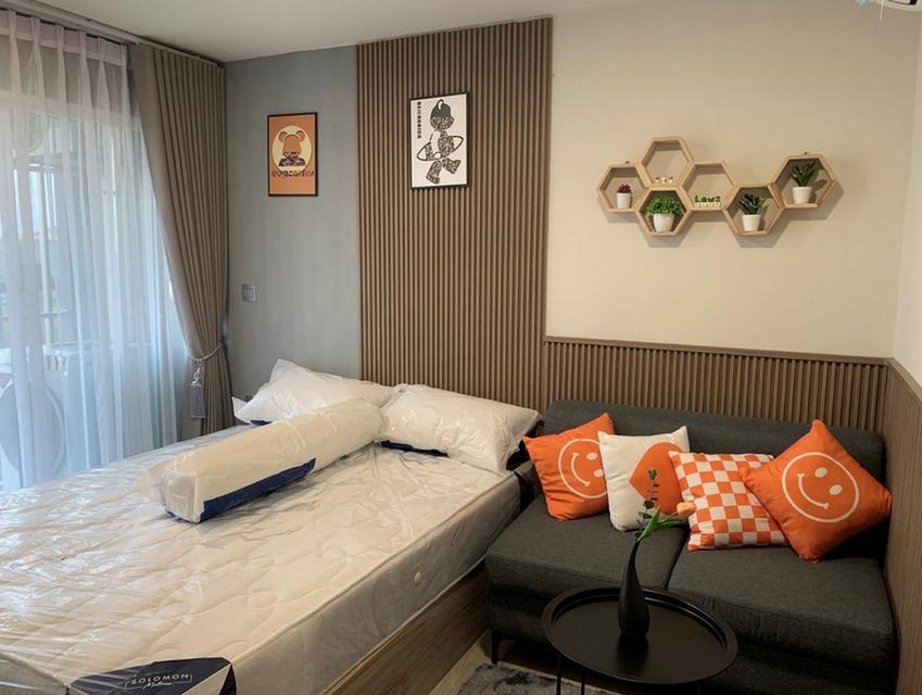 Condo Kave Town Island ติดมหาลัยกรุงเทพ รังสิต 1นอน ชั้น5 ตึก D ทิศเหนือ ตกแต่งครบ 1