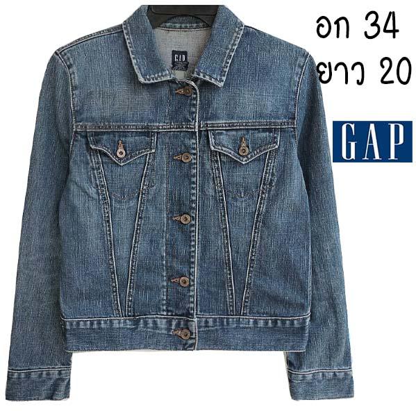 GAP สีเข้มสวยมาก ฟอกดีสุด ๆ ลายผ้าชัด งานหายาก ใหม่มาก