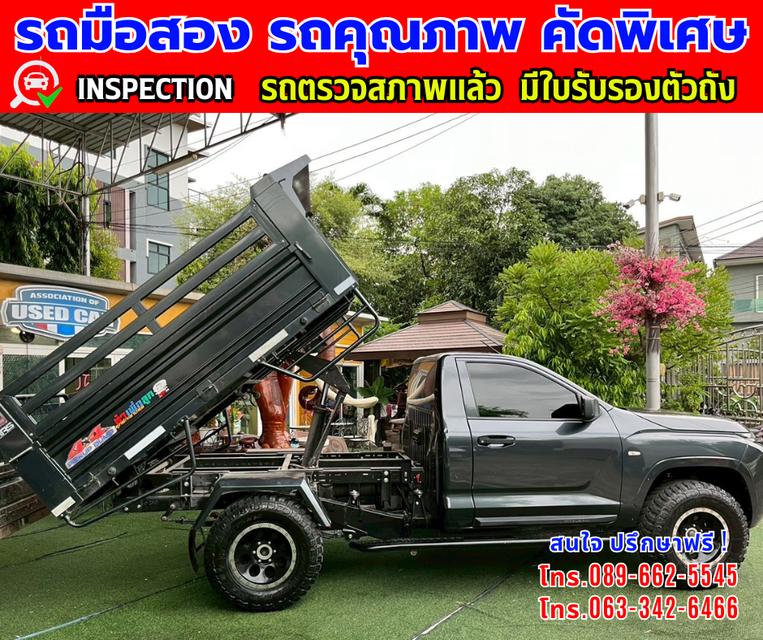 👑ปี2025 Mitsubishi TRITON 2.4 Single Cab Pro 4x4 ✴️“ยกดั๊มฟ์” รองรับน้ำหนัก3ตัน ⭐ไมล์แท้วิ่ง 22,xxx กม. ✨เกียร์ธรรมดา  🌙เครื่องดีเซล 9