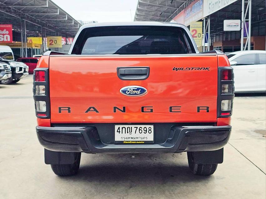 รหัสรถ SEZ7698 Ford Ranger 4 ประตู 2.2 Wildtrak Hi-Rider เกียร์ ออโต้ สี ส้ม ปี 2015 5