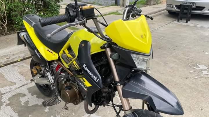 ขายรถ Kawasaki ksr สีเหลือง 110cc