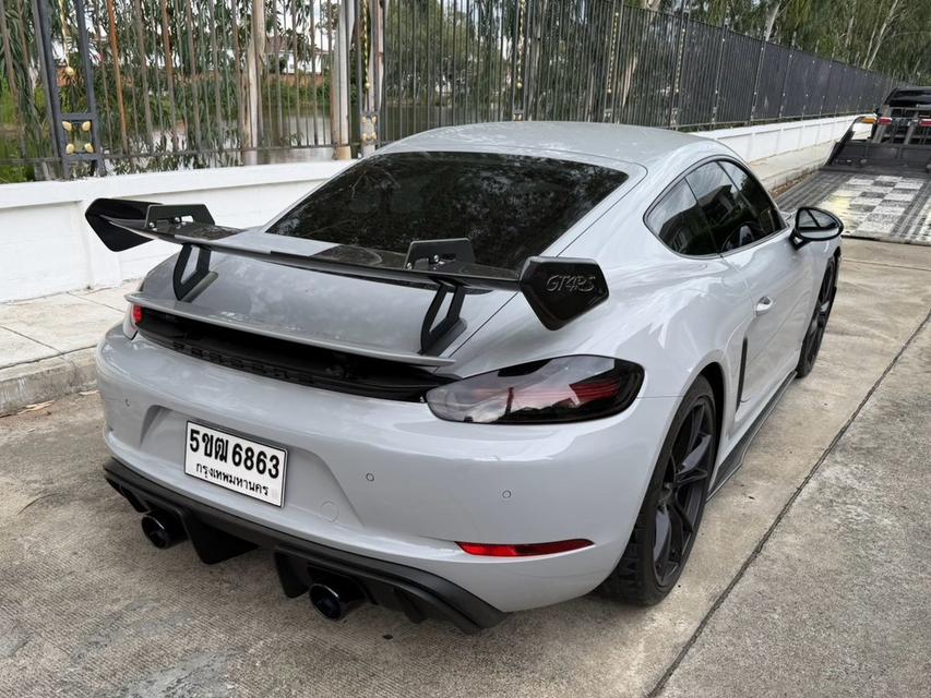 PORSCHE 718 CAYMAN 2.0 Turbo 2018 สีดำ WRAP สีเทา ชุดแต่ง GT4 RS รอบคัน รถสวยสุด ออฟชั่นล้น รูปที่ 14