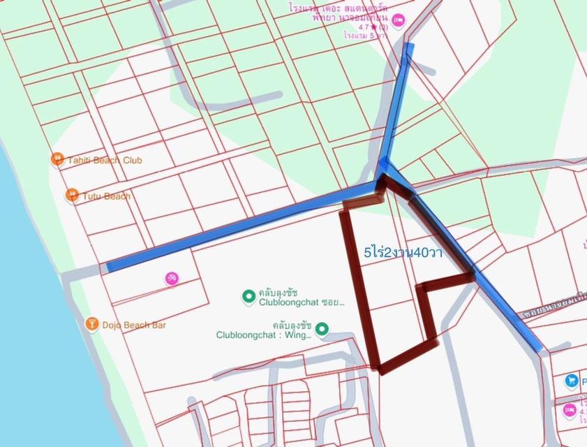 ขายที่ดินติดถนนสุขุมวิทนาจอมเทียน 5