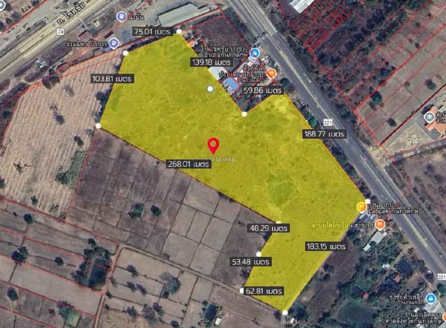 ขายที่ดิน 32 ไร่ 3 งาน 33 ตร.ว. ติดถนนหมายเลข 221 ใกล้ศาลจังหวัดกันทรลักษ์ 6