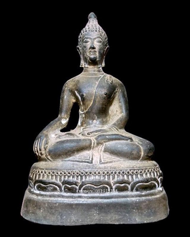 พระบูชาพระเชียงแสน ปางมารวิชัย ก้นดินไทย รูปที่ 1