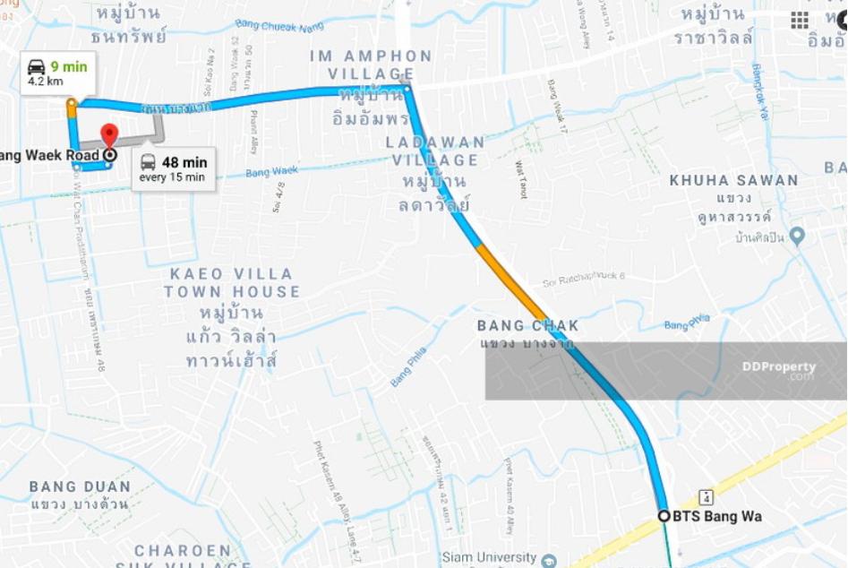 ขายทาวน์เฮ้าส์ 3 ชั้น ทำเลดี ใกล้ BTS/MRT บางหว้า (บางแวก 69 แยก 3) หน้ากว้าง 6 เมตร จอดรถได้ 2 คัน พร้อมเข้าอยู่ 6