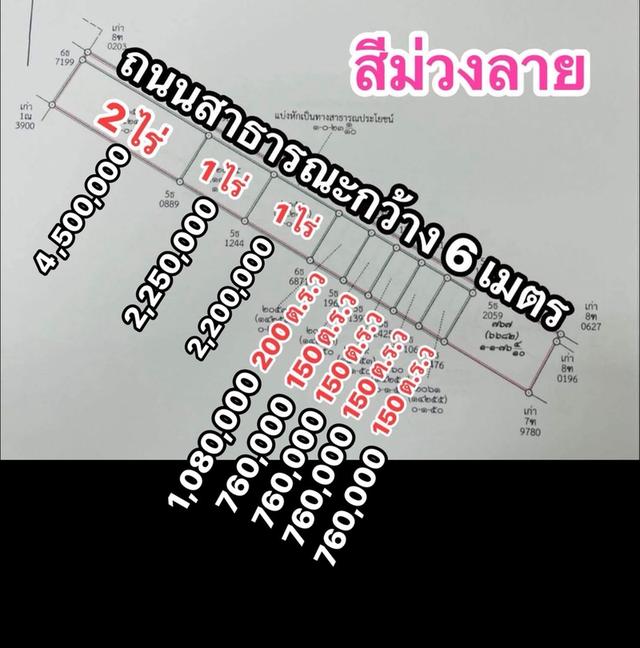 ขายที่ดิน 760,000 บาท 150 ตารางวานิคมพัฒนาซอย 9 สาย 13 จะสร้างห้องแถวหรือสร้างบ้านขายได้หมดเลยครับผม 062-909-5981 แม็ก อสังหาภาคตะวันออก 1