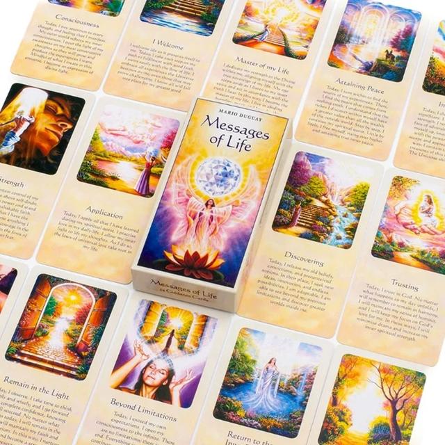 ðŪMessages Of Life Tarot Cards 54-Card Oracle Deck English Visions Edition for Divination & Board Games