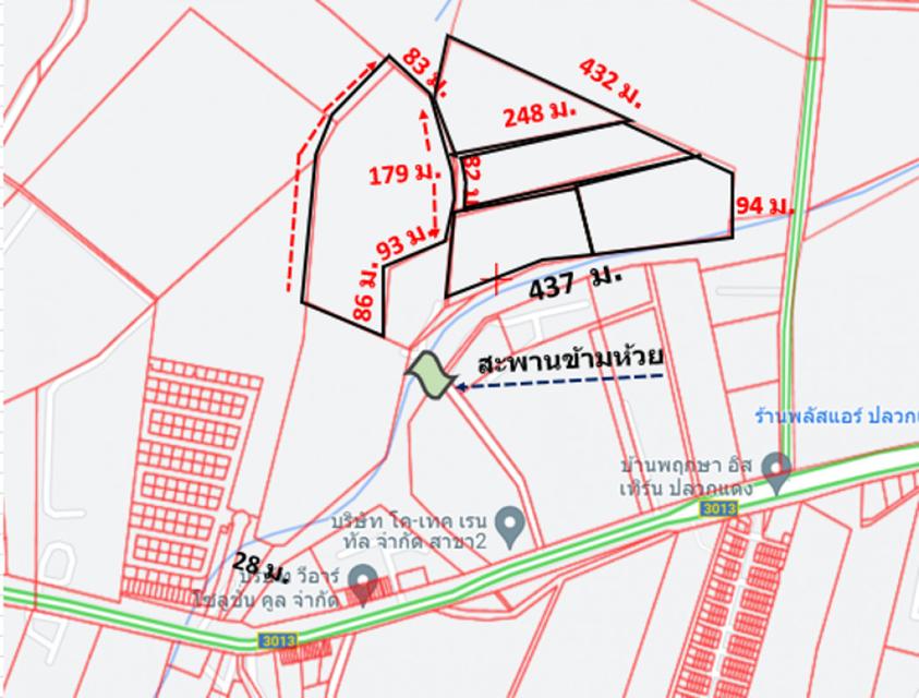 ขาย ที่ดิน เขตพัฒนาพิเศษภาคตะวันออก EEC จ.ระยอง ต.มาบยางพร อ.ปลวกแดง 80 ไร่ 1 งาน 17.5 ตรว ผังเมืองสีม่วงลาย ประเภทพัฒนา 6
