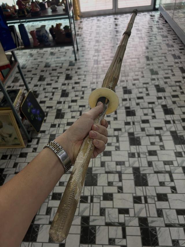 ดาบเคนโด้ ไม่ไผ่หุ้มหนัง ครบชุด พร้อมกระเป๋าหนังแท้ (ตำหนิตามภาพ) 5