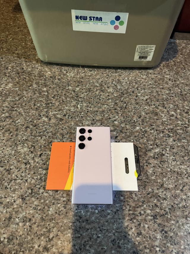 ขายๆๆๆถูกSamsungS23Ultraสีใหม่หายากLavender 256กิ๊กสูนTrueสภาพสวยการใช้งานดีเยี่ยมทุกๆฟังชั่นเครื่องรีสโตได้ตลอดไม่มีติดแอคเค้าใดๆคับ ( จอขาวจั๊วไม่มี รูปที่ 2